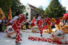 lion dance begining